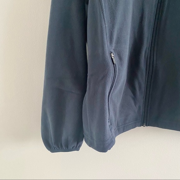North END NWT Basic Navy Micro Fleece Full Zip Stretch Sweater Lightweight - Picture 8 of 16
